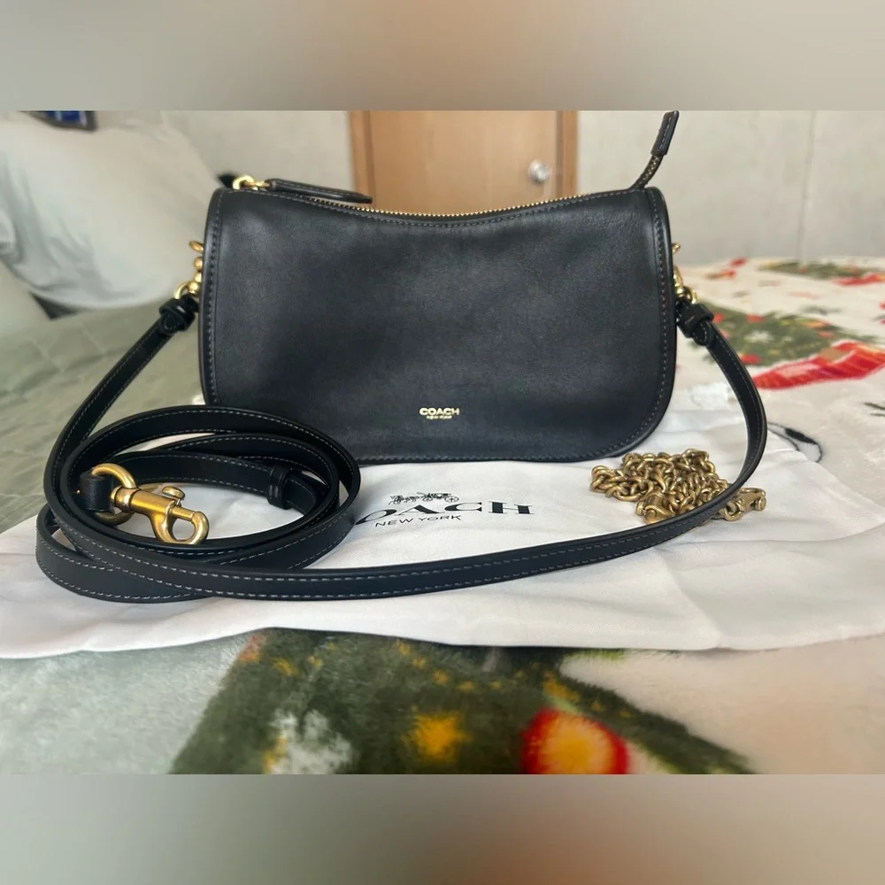 Coach Waverly Bag- Brass/ Black - Picture 1 of 14